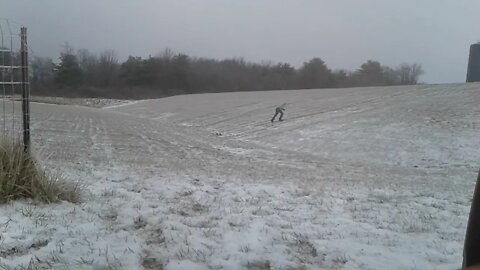 Icy Hill Training- 60 LB Farmers Walk / Icy Hill Sprints: See Icy Hill End Of Video