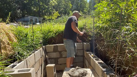 Death By Masonry Trowel 😵 #ChamberlinFamilyFarms #construction #masonry #horsefly