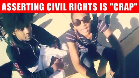 CIVIL RIGHTS ARE "CRAP" SAYS BLACK COP TO BLACK FAMILY