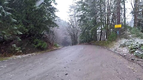 First Snow of the Season in the Highlands by the Kokisilah River