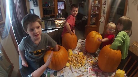 Going to the Pumpkin Patch, and carving Pumpkins | Krazy Kidz Creations