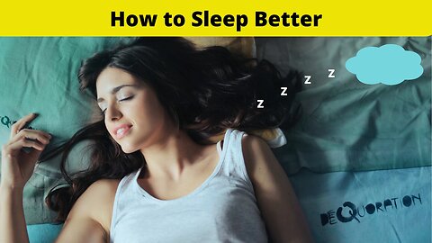 How to sleep better