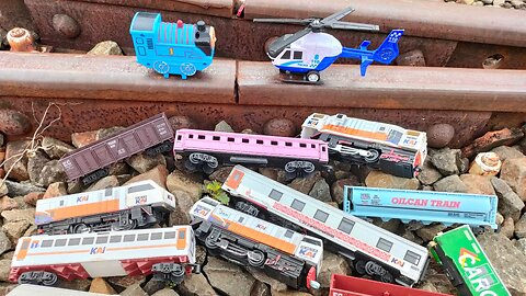 Search and Find Real Trains, Thomas Trains, CC 206, CC203, Helicopters, Cargo Cars