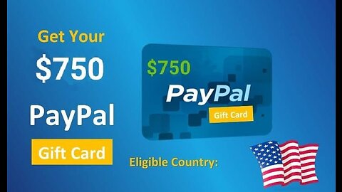 Paypal Giveaway $750 Claim You