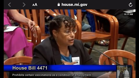 Dr. Christina Parks Testimony House Bill 4471 in Michigan