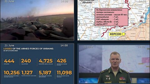 21.06 23 ⚡Russian Defence Ministry report on the progress of the deNAZIficationMilitaryQperationZ