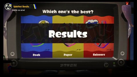 Splatoon 3 - Splatfest World Premiere: Rock vs. Paper vs. Scissors - Final Results