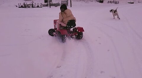 So much fun playing in the snow!