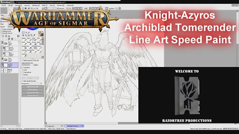 Warhammer Age of Sigmar Speedpaint - Stormcast Eternal Line Art