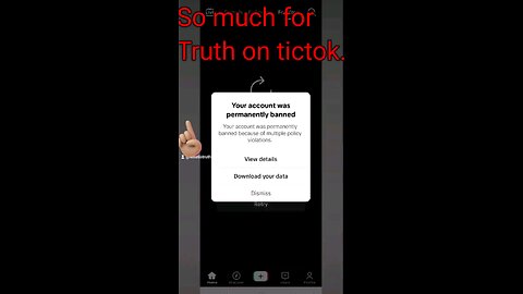 Tictok permanent band account over this video.