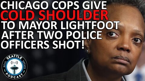 Chicago cops give cold shoulder to Mayor Lightfoot at hospital after two officers shot