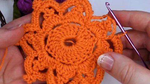 How to crochet coaster simple star motif tutorial