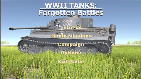 WWII Tanks: Forgotten Battles : Tutorial level run.