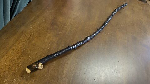 Old style shillelagh in Irish stick making