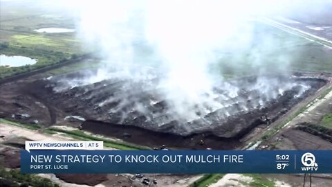 Mulch fire will burn for roughly 1 more week, St. Lucie County fire chief says