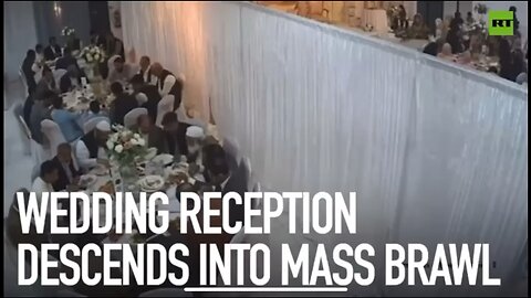 Wedding Reception turns into a massive Brawl!