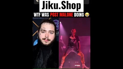 Post Malone real suspect after this dance move. Tell his manager he need to chill at these concerts.