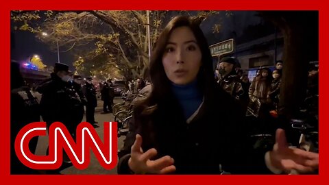 CNN reporter at site of rare protest in Chinese capital