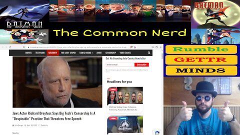 Richard Dreyfuss, Jaws Actor Calls BS on Big Tech Censorship