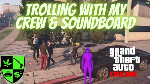 Trolling GTA ONLINE with my crew & soundboard | GTA ONLINE | Midnight Mod Menu