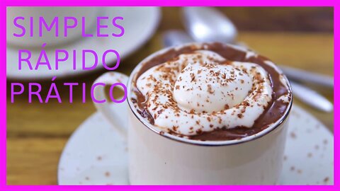 APRENDA A FAZER ESTE INCRÍVEL E DELICIOSO CHOCOLATE QUENTE EM MENOS DE 3 MINUTOS!