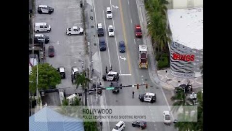 Hollywood Police respond to reports of a mass shooting