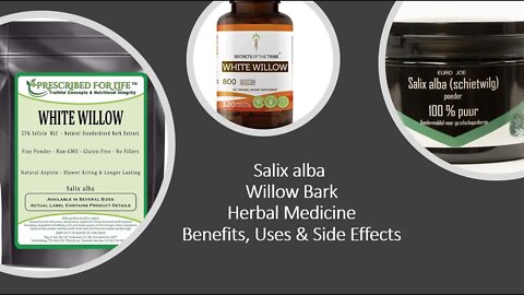 Salix alba - Herbal Medicine - Willow - Benefits, Uses & Side Effects