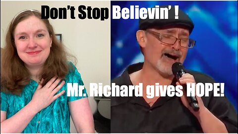 Don't Stop Believin' - America's Got Talent Mr. Richard gives hope!