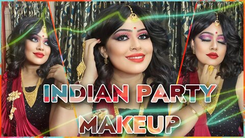 HOW TO DO INDIAN PARTY MAKEUP LIKE A PROFESSIONAL AT HOME || #indianmakeup #makeupathome