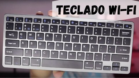 KIT MINI TECLADO + MOUSE PARA IOS, WINDOWS E ANDROID 3 CONEXÕES SENDO 2 BLUETOOTH 1 WI FI