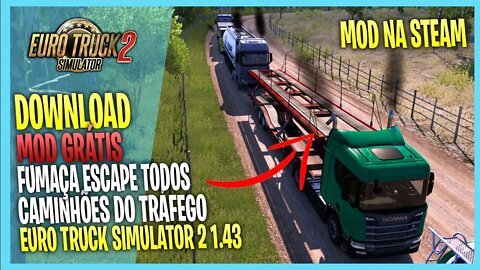 ▶️ETS2 1.43 FUMAÇA NO ESCAPAMENTO DE TODOS CAMINHÕES DO TRÁFEGO ETS2 1.43