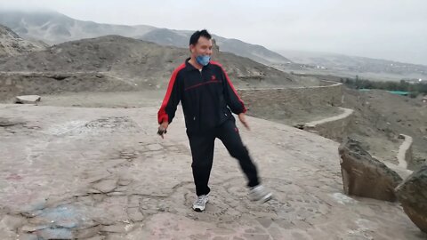 Carlos Moreno entrenando en la Mano de Chimbote