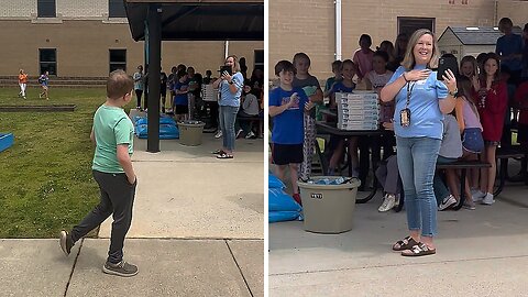 Chronically Ill Homebound Student Surprised By Classmates