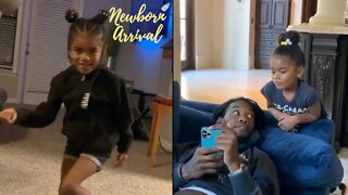 Offset's Daughter Kalea Shows Off Her Dance Moves! 💃🏾