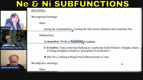 Ne & Ni: Extraverting and Introverting Intuiting #JungianSubfunctions