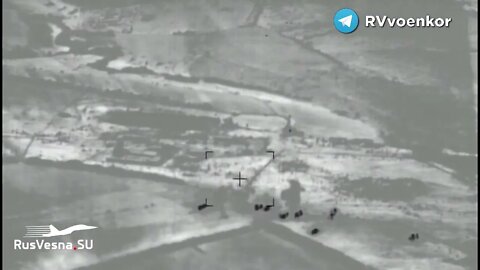 Russian Attack Helicopters Striking Ukranainan Positions In The Vicinity Of Severodonetsk