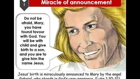 Seven miracles of Jesus birth