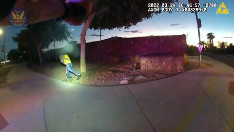 Man throws rocks – Phoenix police throw lead - Ali Osman fatal shooting - Bodycam