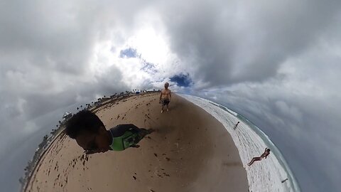 Blasian Babies Family Rush To Delray Municipal Beach Between South Florida Spring Rainstorms!