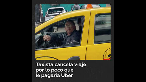 Taxista exige que un pasajero se baje al enterarse del poco dinero que obtendrá