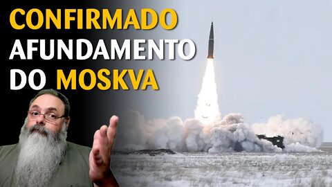 Confirmação do afundamento do Moskva leva televisão russ a pedir ataques nucleares