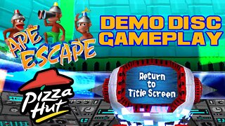 Ape Escape - Pizza Hut Demo Disc - PlayStation Gameplay 😎Benjamillion