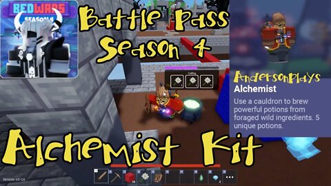 AndersonPlays Roblox BedWars 🎉 [SEASON 4!] Update - New Alchemist Kit Gameplay