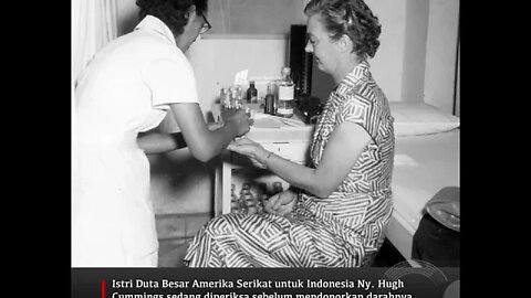 Istri Duta Besar Amerika Serikat Ny Hugh Cummings 18 Juni 1954