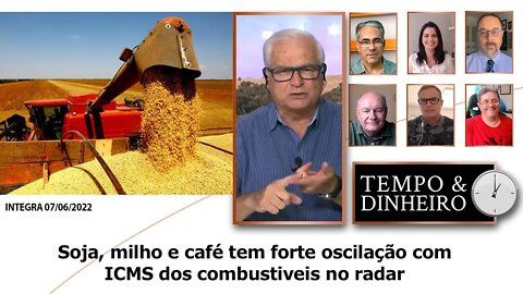 Soja, milho e café tem forte oscilação com ICMS dos combustiveis no radar