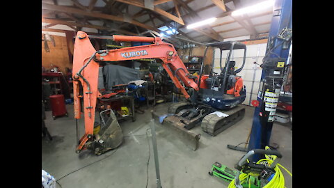 I bought a used mini excavator Kubota