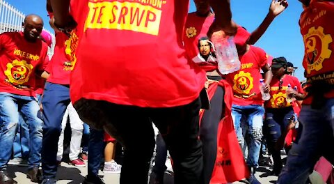 SOUTH AFRICA - Johannesburg - United Front and NUMSA march (Video) (2hQ)