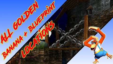 Donkey Kong 64 - Creepy Castle - Lanky Kong Golden Banana + Blueprint (Kasplat) Locations