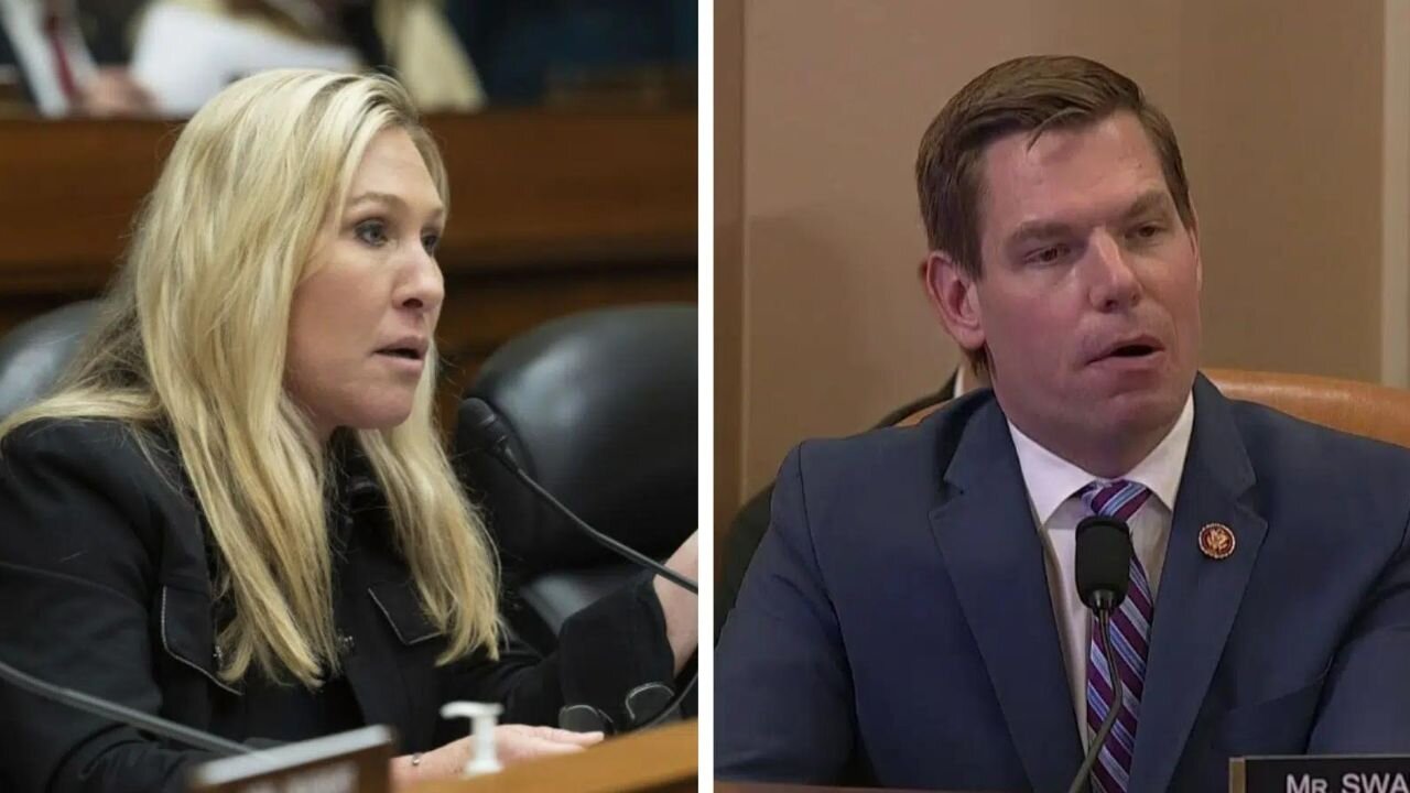 Marjorie Taylor Greene Eviscerates Eric Swalwell In Front Of Congress