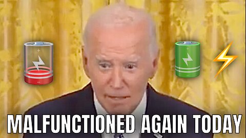 Biden’s Batteries COMPLETELY DRAINED TODAY during his Speech🪫